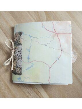 Junk Journal Travel Theme Handmade 60 pages